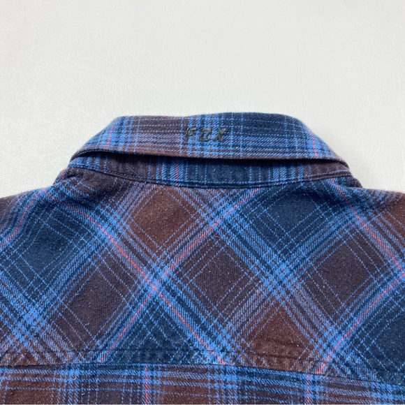 Men’s Fox Racing Long Sleeve Flannel Button Down Shirt Size Large - Picture 5 of 6